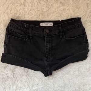 Abercrombie & Fitch Black Denim Shorts